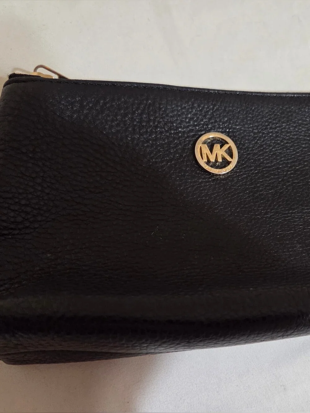 Michael Kors Black Pebbled Leather Clutch